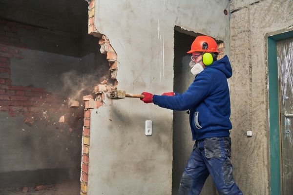 Concrete Wall Demolition in Ringgold