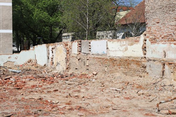 Brick Wall Demolition in Ringgold