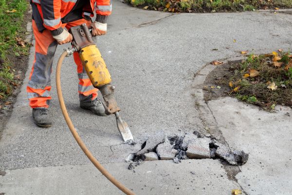Concrete Sidewalk Removal in Ringgold