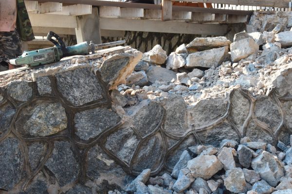 Retaining Wall Demolition in Ringgold