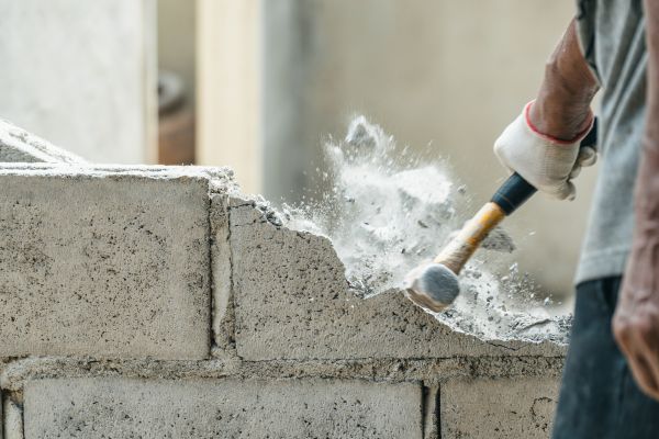 Block Wall Demolition in Ringgold