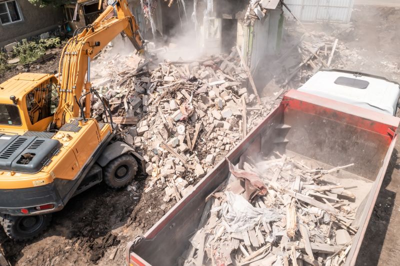 Demolition Equipment in Use